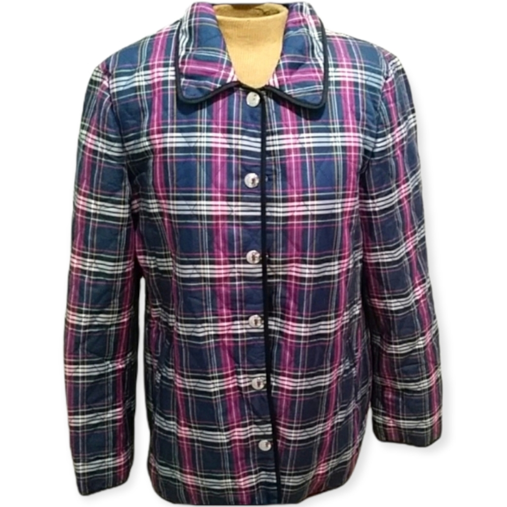 Coach Plaid Quilted Jacket